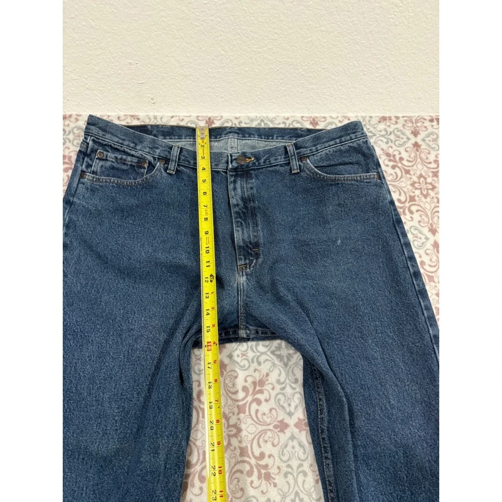 Wrangler Relaxed Fit Jeans Mens 42x30 Medium Wash Blue Cotton Denim 9760WDR
